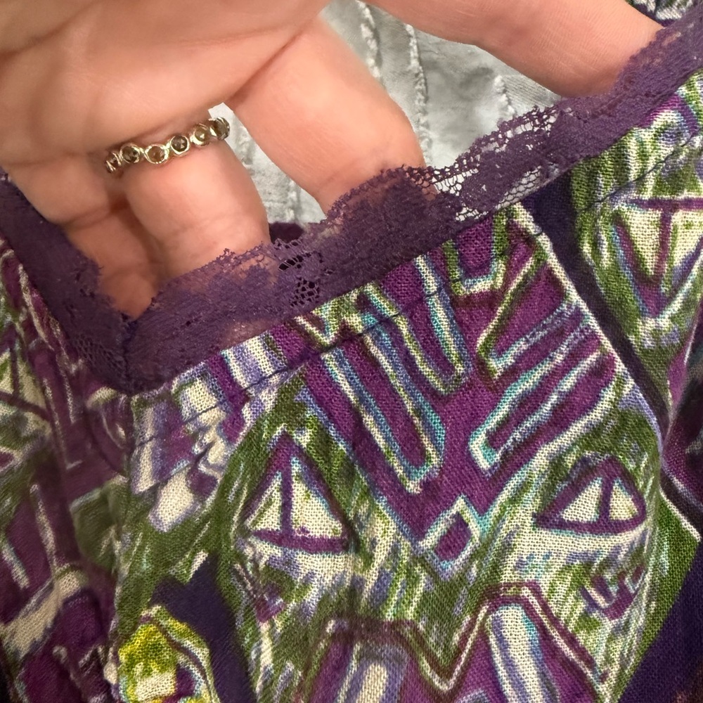 Free People Multicolor Geometric Pattern Dress NWOT - Picture 5 of 9